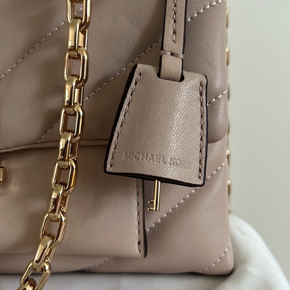 Michael Kors Cece leather purse MD chain shoulder, soft pink - Picture 3 of 4